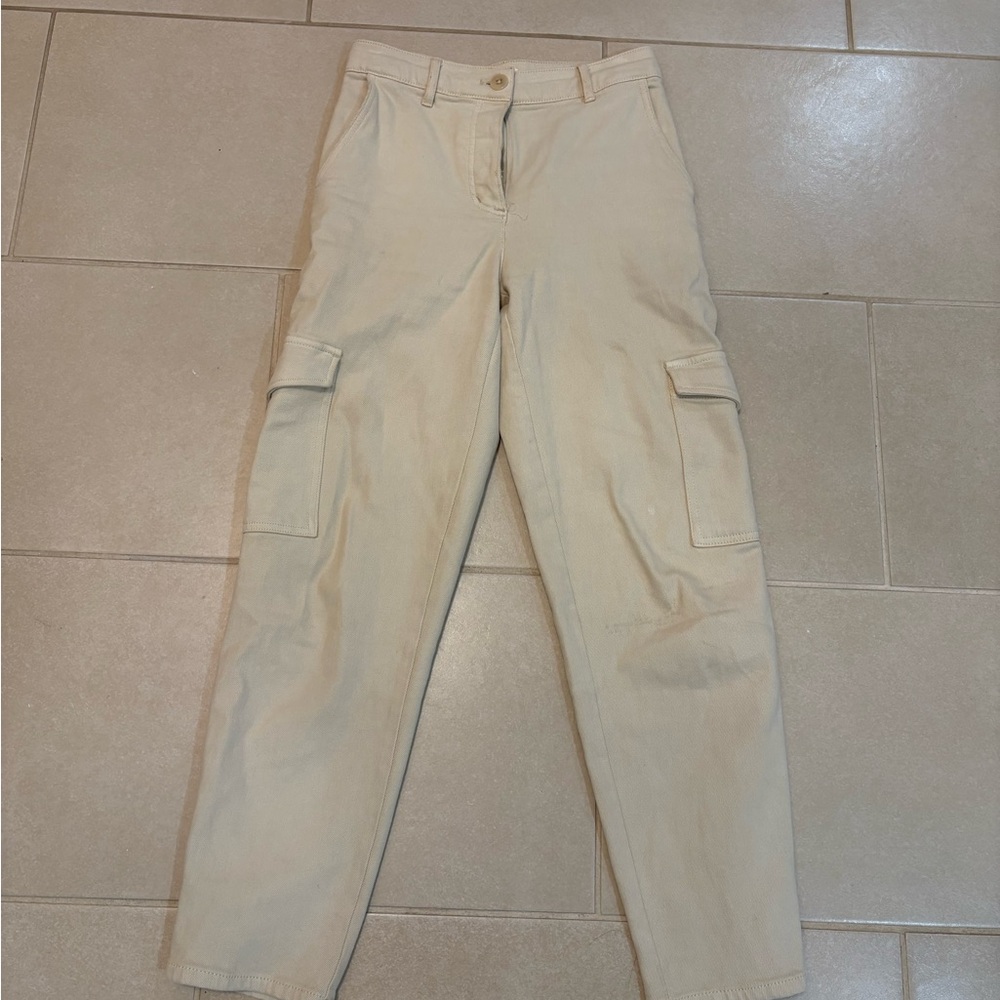Aritzia Wilfred Free Ascendant Pants - Ivory Cargo Utility - Size 00